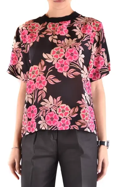 Hodvábna blúzka s kvetinovým vzorom