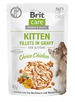 Brit Care Cat Kitten Fillets in gravy Choice Chicken 85 g