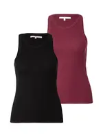 ONLY Top 'ONLLindsay'  vínovo červená / čierna