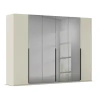 Rauch Möbel ŠATNÍ SKŘÍŇ S OTOČNÝMI DVEŘMI, šedá, šampaňská, 301/223/61 cm