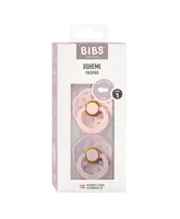 BIBS Boheme Dudlíky z přírodního kaučuku Blossom / Dusky Lilac 2 ks