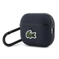 Pouzdro Lacoste Petit Pique Croc Logo Patch pro AirPods Pro 3, modrá