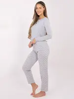 Dámske pyžamo v sivej farbe