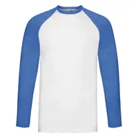 Tričko Baseball Fruit of the Loom White