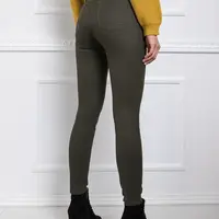 Khaki nohavice pre ženy RUE PARIS