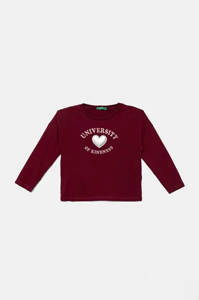 Detská bavlnená košeľa s dlhým rukávom United Colors of Benetton