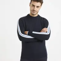 Tmavomodrý sveter s prímesou vlny Celio Veritas