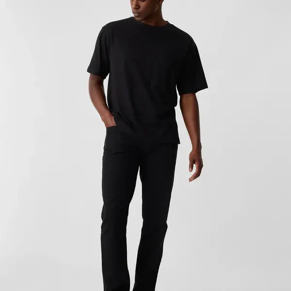 Džínsy GAP Straight Čierna