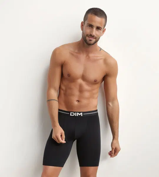 DIM ICONS LONG BOXER - Pánske boxerky - čierna