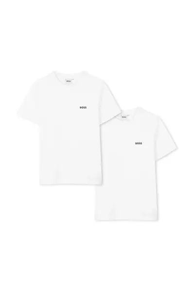 Dětské bavlněné tričko BOSS 2-pack