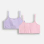 Dětská podprsenka Coccodrillo 2-pack růžová barva, BASIC UNDERWEAR