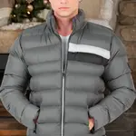 M8650 DEWBERRY MEN'S PUFFER COAT-PLAIN GREY