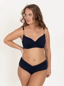 Dark blue swimsuit top DORINA - Women