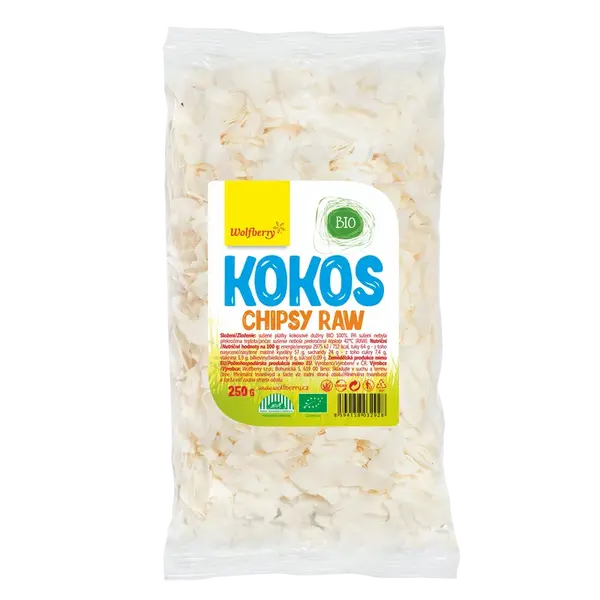 WOLFBERRY Kokosové chipsy BIO 250 g