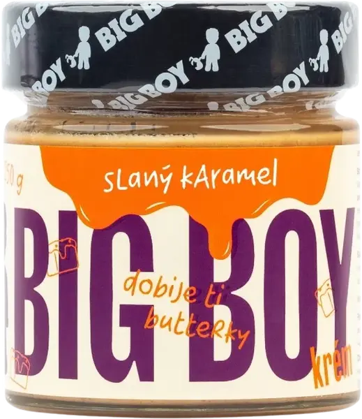 BIG BOY® Slaný karamel - Arašidový krém s karamelom a himalájskou soľou 250 g