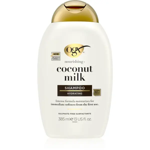 OGX Coconut Milk hydratačný šampón s kokosovým olejom 385 ml