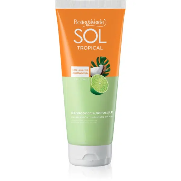 Bottega Verde Sol Cocco Lime sprchový a kúpeľový gél po opaľovaní 200 ml