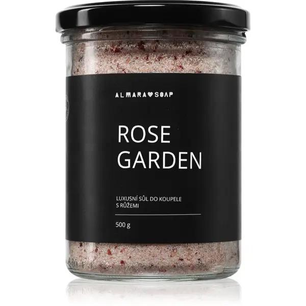 Almara Soap Bath Salt relaxačná soľ do kúpeľa s vôňou Rose Garden 450 g