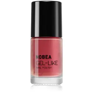 NOBEA Metal Gel-like Nail Polish lak na nechty s gélovým efektom odtieň Sunset coral #N53 6 ml