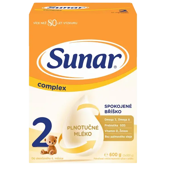 SUNAR Complex 2 následná dojčenská mliečna výživa 600 g