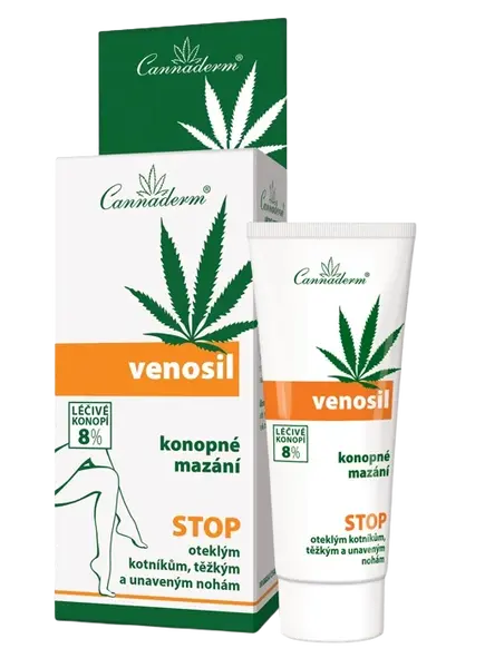 CANNADERM VENOSIL Konopné mazanie na unavené nohy 100 ml