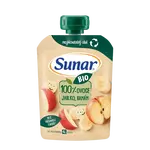 SUNAR BIO ovocná kapsička jablko, banán 4m+ 100 g