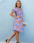Resti Women's midi a'la Spanish floral dress