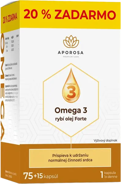 APOROSA Omega 3 rybí olej Forte 700 mg 90 tobolek