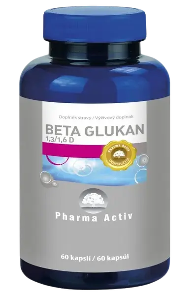 PHARMA ACTIV Beta Glukán 1,3/1,6 D 60 kapsúl