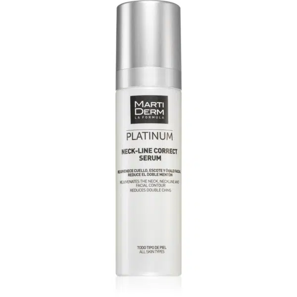 MartiDerm Platinum Neck-Line Correct Serum intenzívne liftingové sérum na spevnenie krku a brady 50 ml