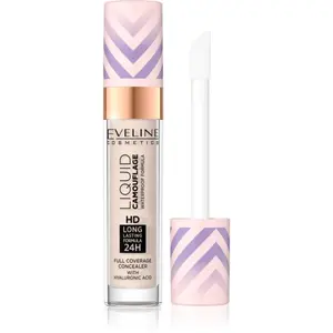 Eveline Cosmetics Liquid Camouflage vodeodolný korektor s kyselinou hyalurónovou odtieň 01 Light Porcelain 7.5 ml