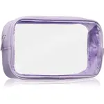Notino Travel Collection Medium Clear Organizer transparentná kozmetická taštička M Purple 24x12,5x5 cm 1 ks