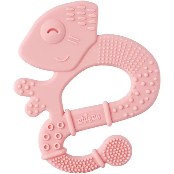 Chicco Super Soft Chameleon hryzadielko Pink 2 m+ 1 ks