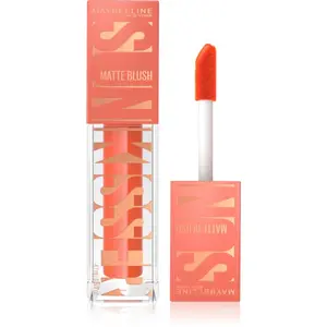 MAYBELLINE NEW YORK Sunkisser Matte tekutá lícenka s matným efektom odtieň 34 Peachy Quench 4.7 ml