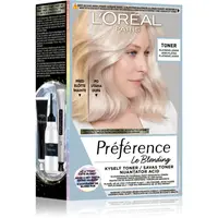 L’Oréal Paris Préférence Le Blonding Toner kyslý toner neutralizujúci mosadzné podtóny odtieň 01 Platinum Ice 1 ks