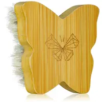 Crystallove Bamboo Butterfly Agave Face Brush Travel Size masážna kefa na tvár a dekolt 1 ks