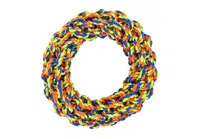Reedog krúžok na preťahovanie žltý, pletená hračka pre psy, 19 cm
