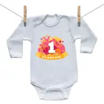Boodyy Body s dlhým rukávom Už mám 1 rok Oranžová 68 (3-6 mesiacov)