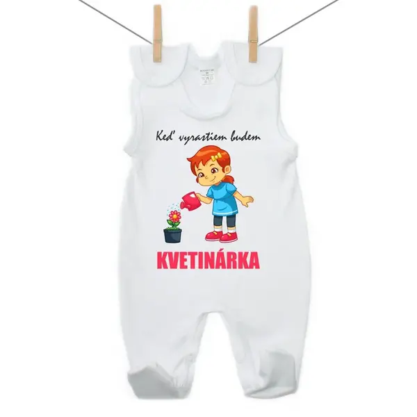 Boodyy Dupačky Keď vyrastiem budem kvetinárka 62 (2-4 mesiace)