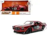 1971 Chevrolet Camaro 71 Red Metallic with Black Stripes "Bigtime Muscle" Series 1/24 Diecast Model Car by Jada