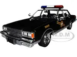 1981 Chevrolet Caprice "Navajo County AZ Sheriff" Black "Thelma &amp; Louise" (1991) Movie "Hollywood" Series 20 1/24 Diecast Model Car by Greenlight