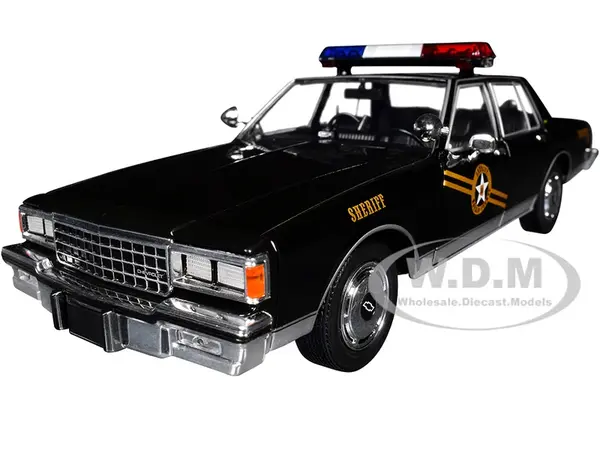 1981 Chevrolet Caprice "Navajo County AZ Sheriff" Black "Thelma &amp; Louise" (1991) Movie "Hollywood" Series 20 1/24 Diecast Model Car by Greenlight