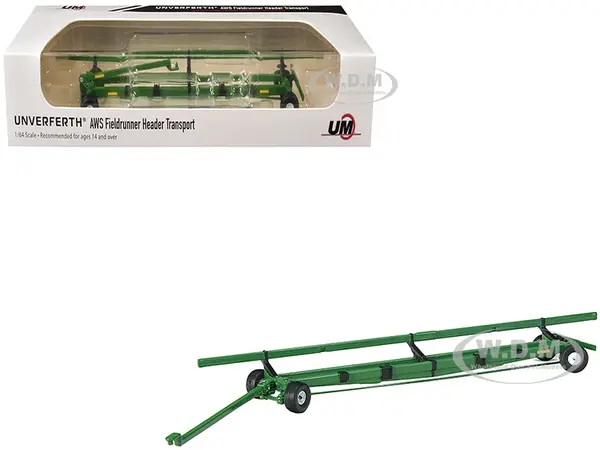 Unverferth AWS Fieldrunner Header Transport Green 1/64 Diecast Model by SpecCast