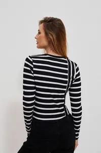 Marisse Blouse Z-Ts-3920 Black_White