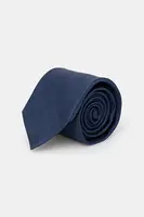 Hedvábná kravata Michael Kors tmavomodrá barva, MK0DT00193