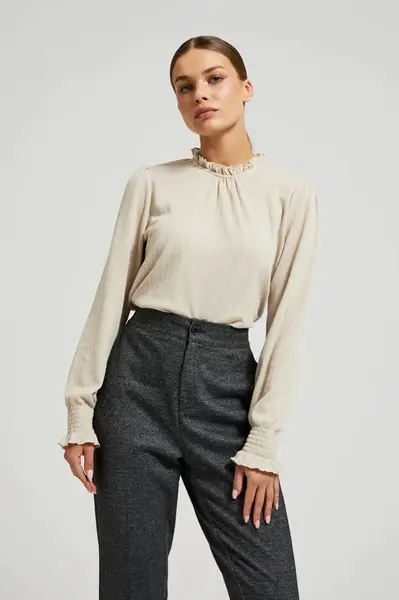 Marisse Women's Blouse Z-Ts-4515 L.Beige