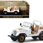 1979 Jeep CJ-7 Golden Eagle "Dixie" White 1/43 Diecast Model Car  by Greenlight
