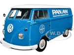 1960 Volkswagen Delivery Van "Pan Am" Turquoise with White Top Limited Edition to 7000 pieces Worldwide 1/24 Diecast Model by M2 Machines