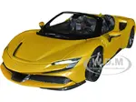Ferrari SF90 Spider Gold Metallic "Race  Play" Series 1/18 Diecast Model Car by Bburago
