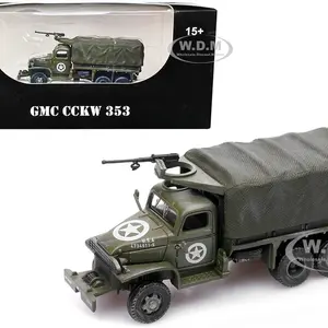 GMC CCKW 353 Truck With Mounted Gun Olive Drab "4734511-S" US Army World War II 1/72 Diecast Model by Legion